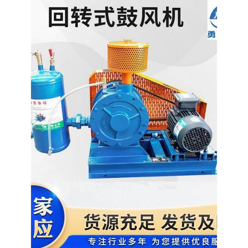 回转式鼓风机 高效低噪音工业污水处理专用滑片式曝气机回旋风机