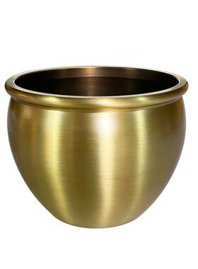 缸摆件铜黄铜故宫聚宝盆纯铜家居客厅品招财狮头米缸盆罐装饰香炉