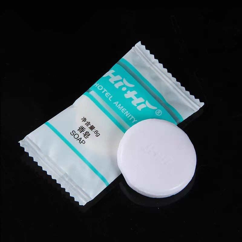 hihi小香皂酒店宾馆用一次性肥皂8克袋装磨砂包装客房洗漱用品