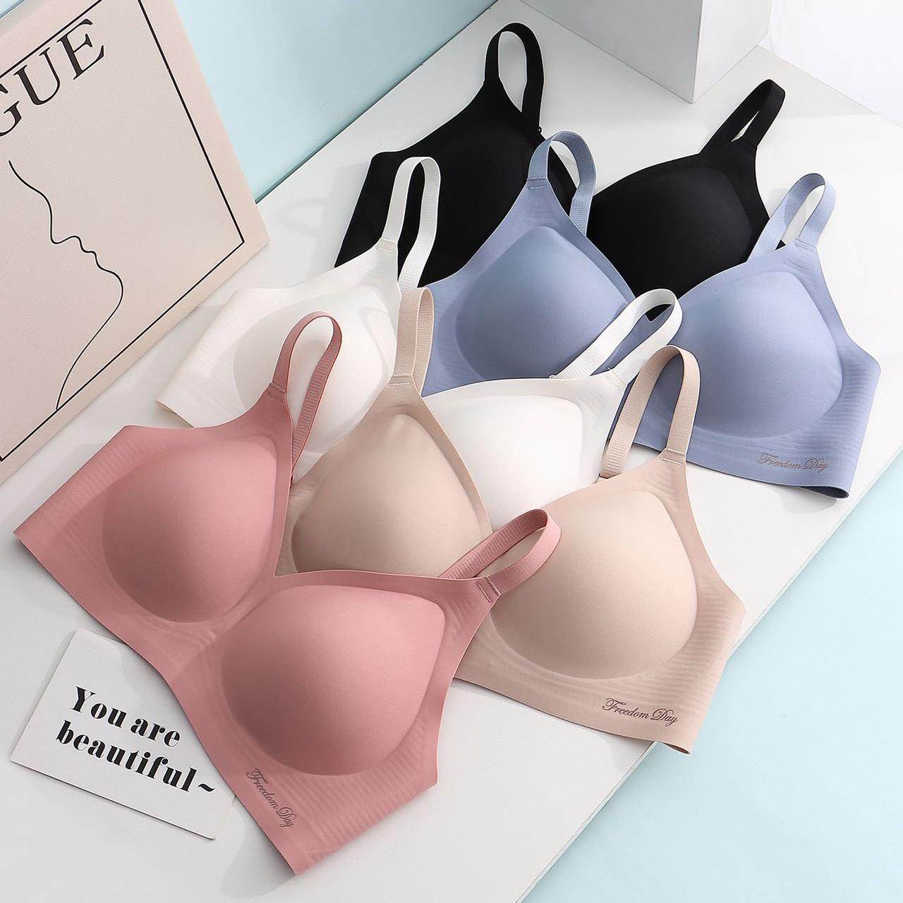 果冻条软支撑内衣女文胸胸罩防外扩无钢圈薄款聚拢无痕透气固定杯,女士内衣/男士内衣/家居服,文胸,淘宝优惠券,粉丝福利购,淘宝优惠卷