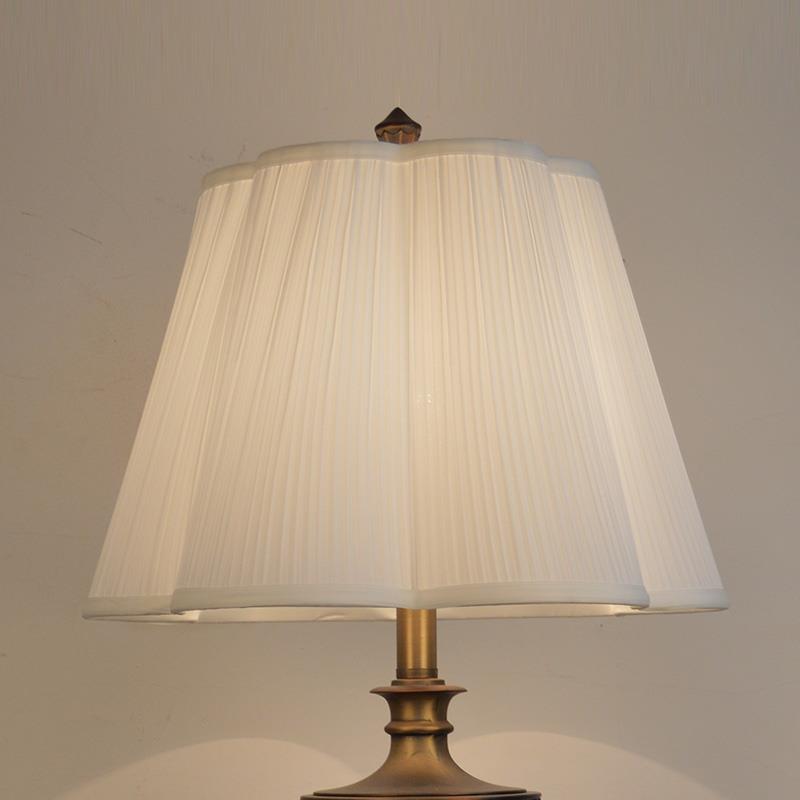 欧式布艺灯罩外壳罩台灯小罩落地大罩梅花型白色个性创意简约卧室