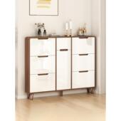 家用实木超薄鞋 小户型大容量室内入口柜综合储物柜 柜家用门翻斗式