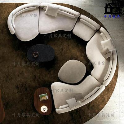 2025米兰展Minotti新款贝塞尔沙发别墅大平层设计师模块组合沙发