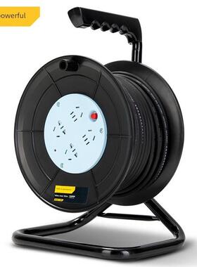 Deli Dl8830S工程配线盘移动线卷拖线卷电缆卷30m1.0线径10A