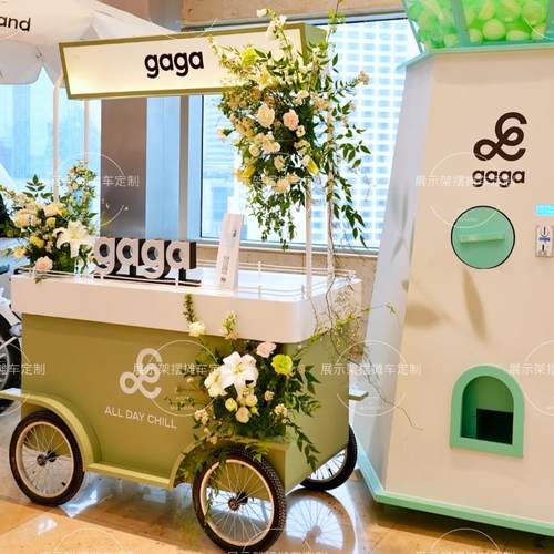 花车售卖车移动小吃车餐车商场宣传车促销车铁艺户外推车展示车