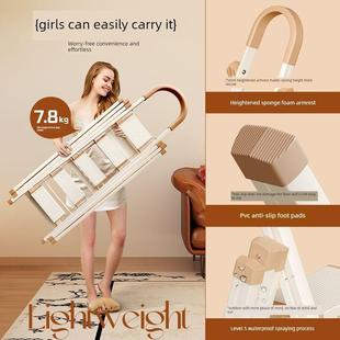 加厚人字梯多功能梯晾衣架两用梯晒被子两合一落地梯家用折叠