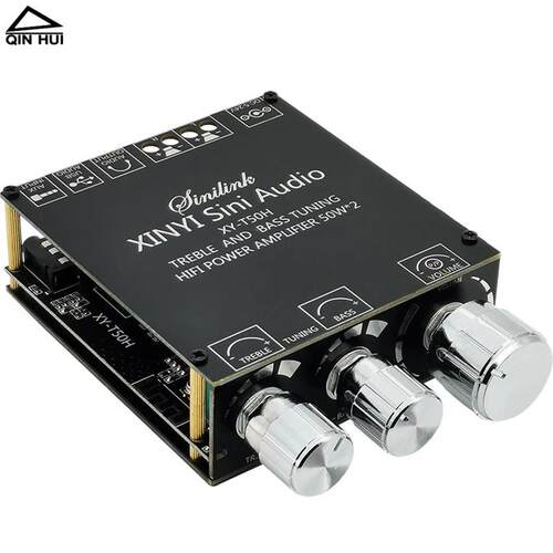 XY-T50H蓝牙数字功放板模块50W+50W大功率立体声带前级高低音调节