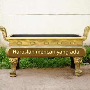 寺庙铸铁香炉寺院室外祖堂烧香鼎铸铁碳钢防锈供佛 大号祠堂插香