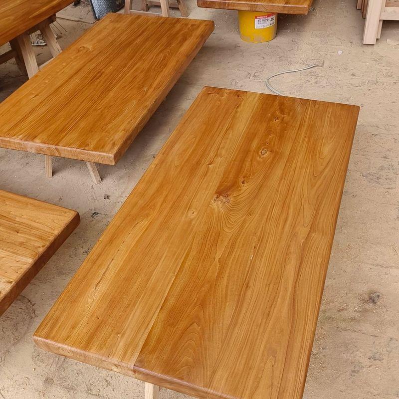 老榆木板定制实木桌面板飘窗餐桌台面板隔板原木板大板桌吧台板材