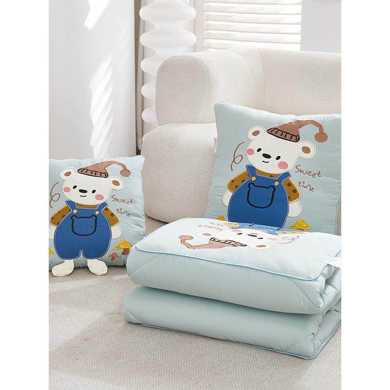 水洗棉枕头被两用汽车毛毯二合一办公室午睡枕头午睡汽车坐垫,居家布艺,抱枕被,淘宝优惠券,粉丝福利购,淘宝优惠卷