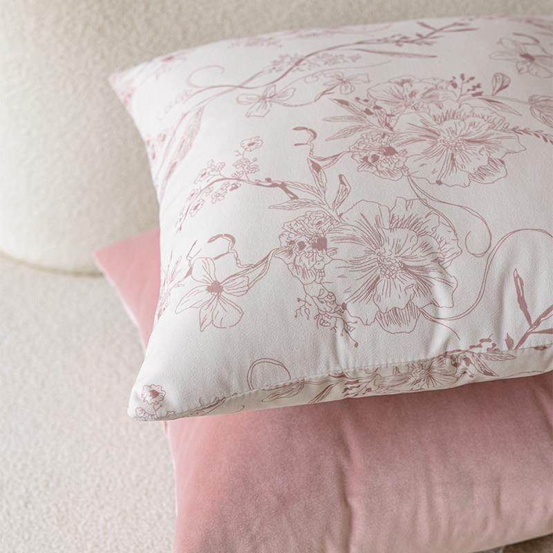 沙发抱枕法式现代简约风高级感靠枕套粉色少女布艺靠背飘窗靠垫,居家布艺,靠垫/抱枕,淘宝优惠券,粉丝福利购,淘宝优惠卷