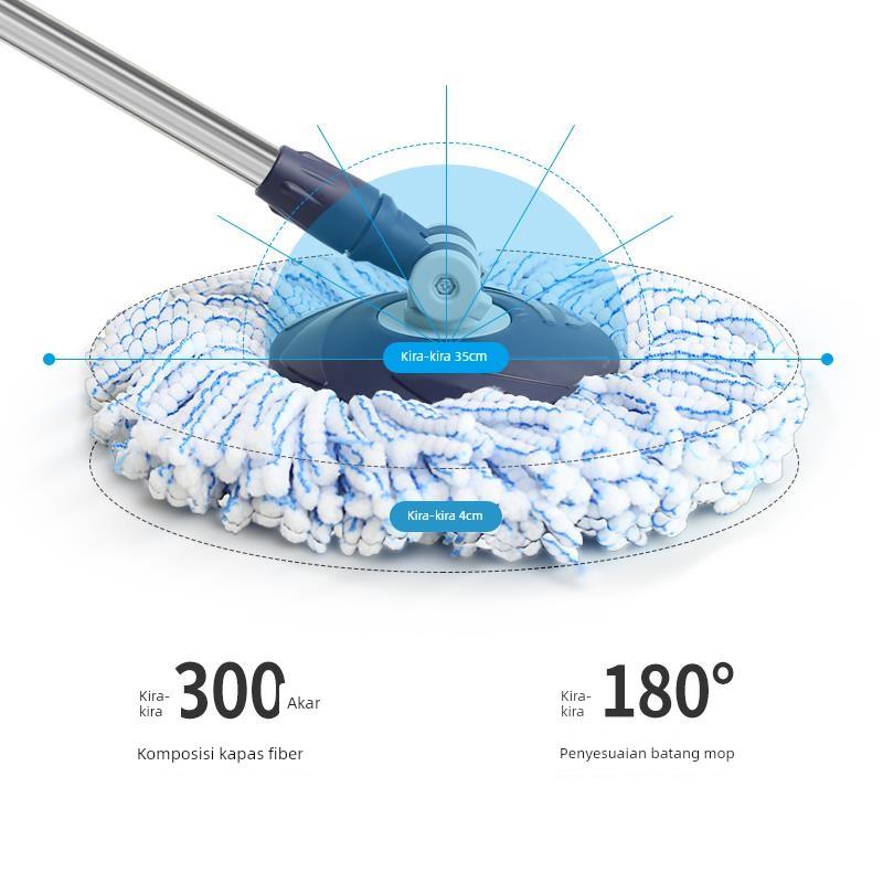 旋转拖把桶家用不锈钢免手洗拖布一拖净拖地神器吸水新款拖把