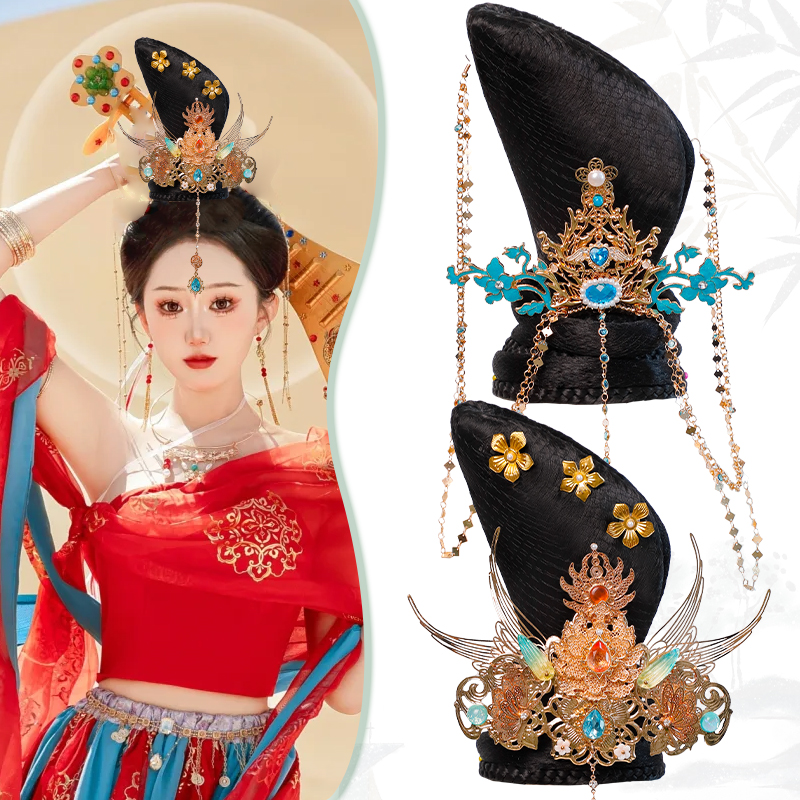 唐风一体式发包头饰品