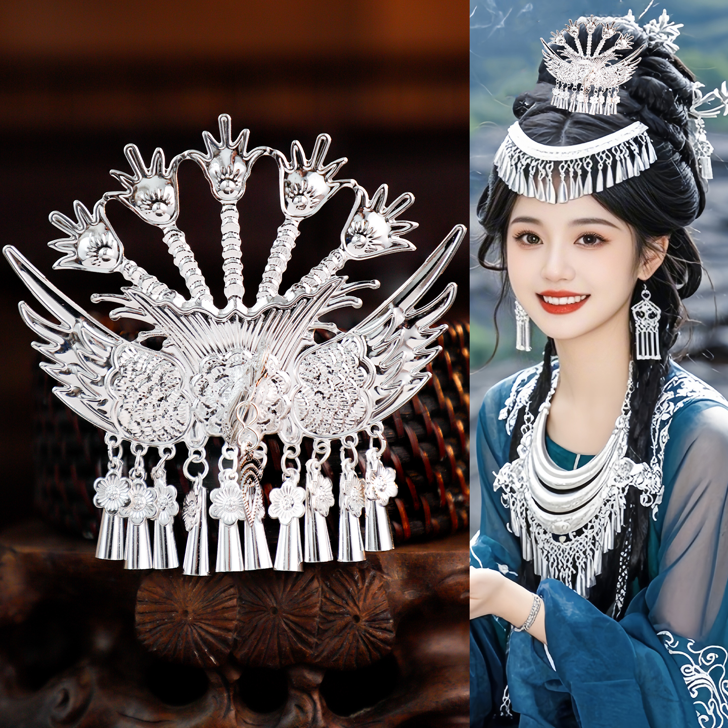复古仿苗银百搭古风汉服