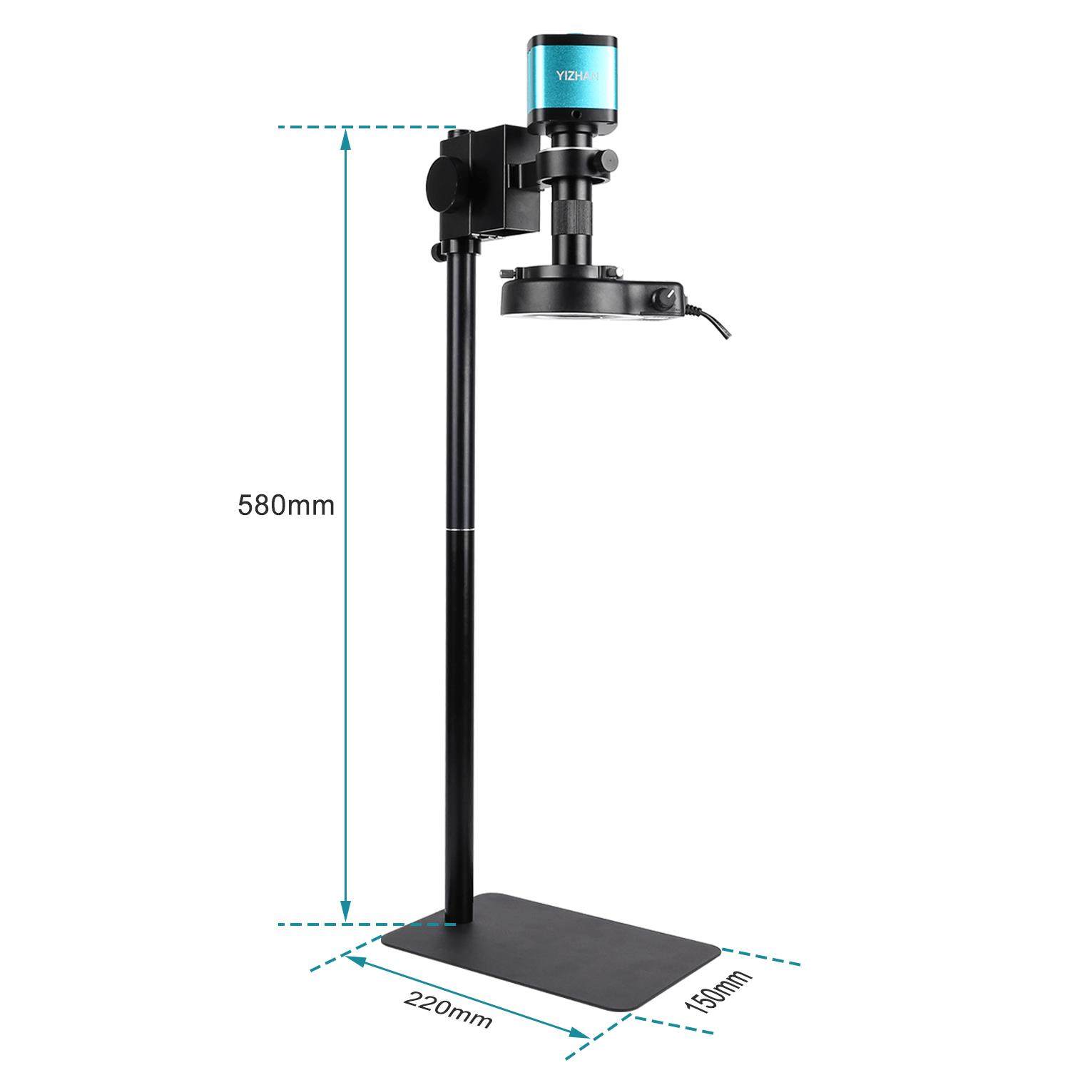 一展超清4K数码Ccd数码显微镜HDMI工业Pcb板测量远距离放大显微镜