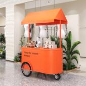 网红户外夜市花车商场铁艺摆摊车移动小吃车活动展会促销 车摊位车