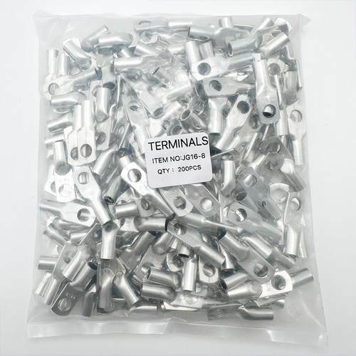 Jg10/16/25/35-6/8/10/12单根冷压端子铜线鼻型船用电缆连接鼻型