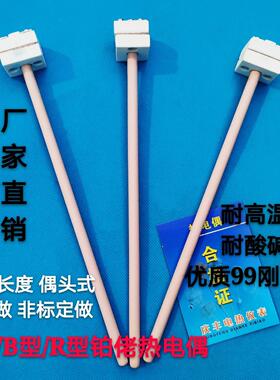 S型小铂铑热电偶耐高温热电偶WRP100型马弗炉实验炉专用99刚玉管