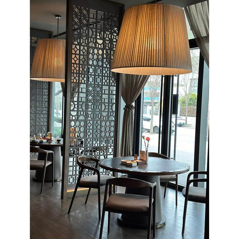 新中式餐厅吊灯宋氏美学吧台咖啡厅民宿会所茶室亚麻布艺卡座圆桌,家装灯饰光源,酒店/宴会厅/餐饮吊灯,淘宝优惠券,粉丝福利购,淘宝优惠卷