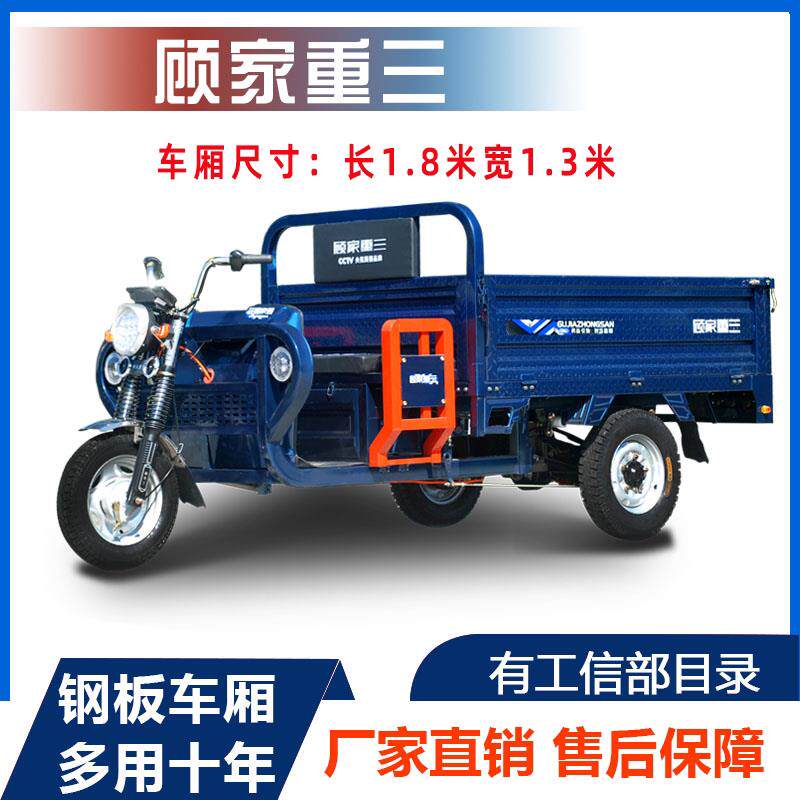 电动三轮车拉货载重王家用新款品牌厂家国标可上牌农用货运电瓶车