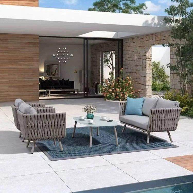 北欧户外沙发庭院室外阳台藤椅沙发组合露天休闲铝合金藤编家俱,住宅家具,户外沙发,淘宝优惠券,粉丝福利购,淘宝优惠卷