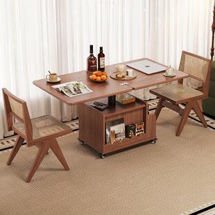 可移动茶几客厅家用小户型阳台茶桌沙发边柜折叠升降两用小桌子