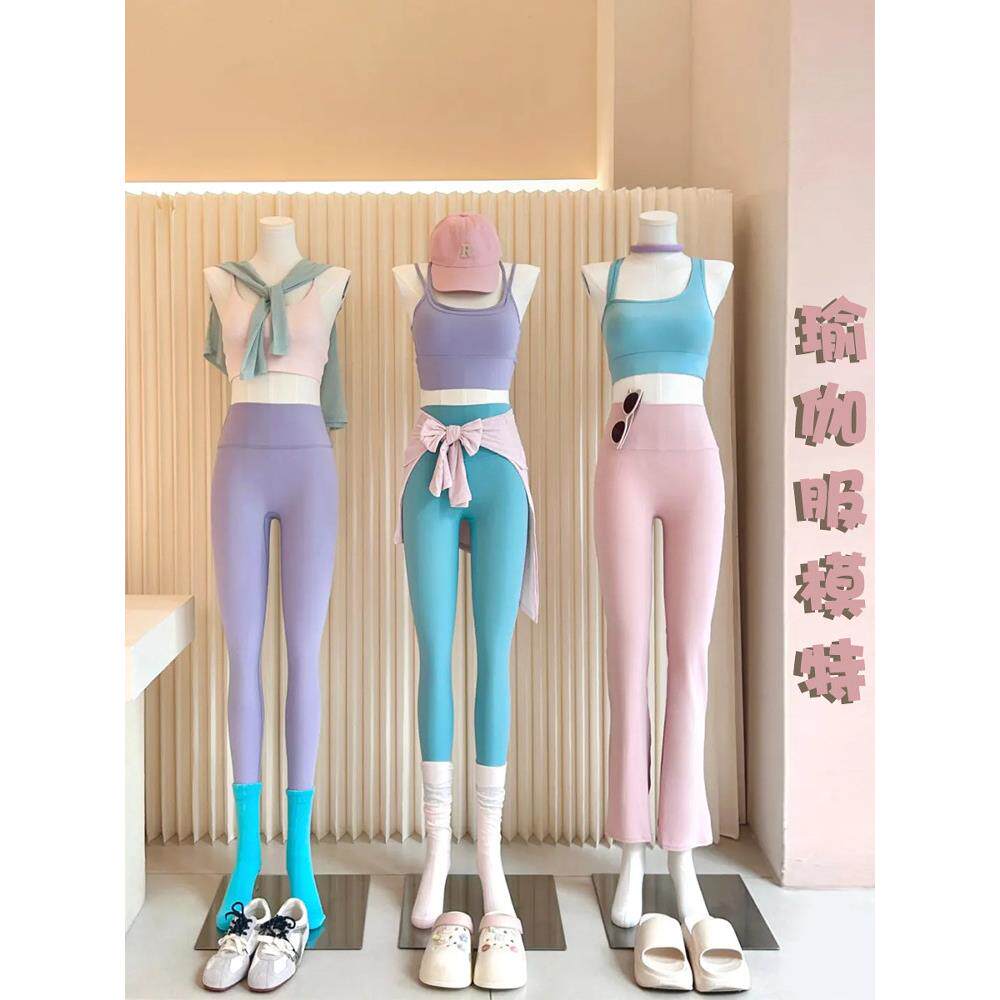 瑜伽服模特展示架运动裤假人女装店橱窗道具人偶瑜伽裤模特全身