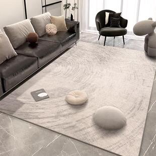 高级灰地毯客厅轻奢高级感现代简约茶几毯深色耐脏卧室2024新款