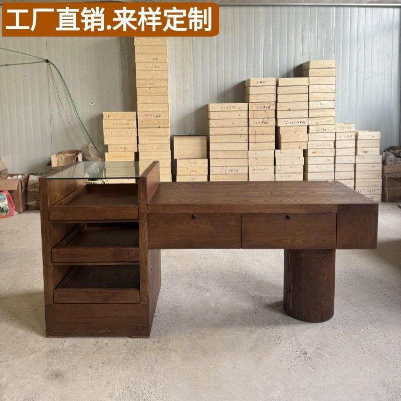 覆古法式中岛桌展示台服装店铺收银柜台展示柜流水台女装店鞋柜斗,商业/办公家具,中岛/流水台,淘宝优惠券,粉丝福利购,淘宝优惠卷