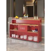 火锅店自助餐调料桌麻辣烫商用铁艺多层自助小料台蘸料桌餐厅调味