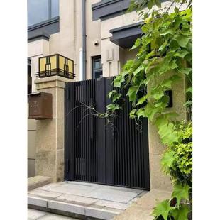 铝合金庭院门别墅花园入户门室外围墙院子户外小院门铝艺双开大门