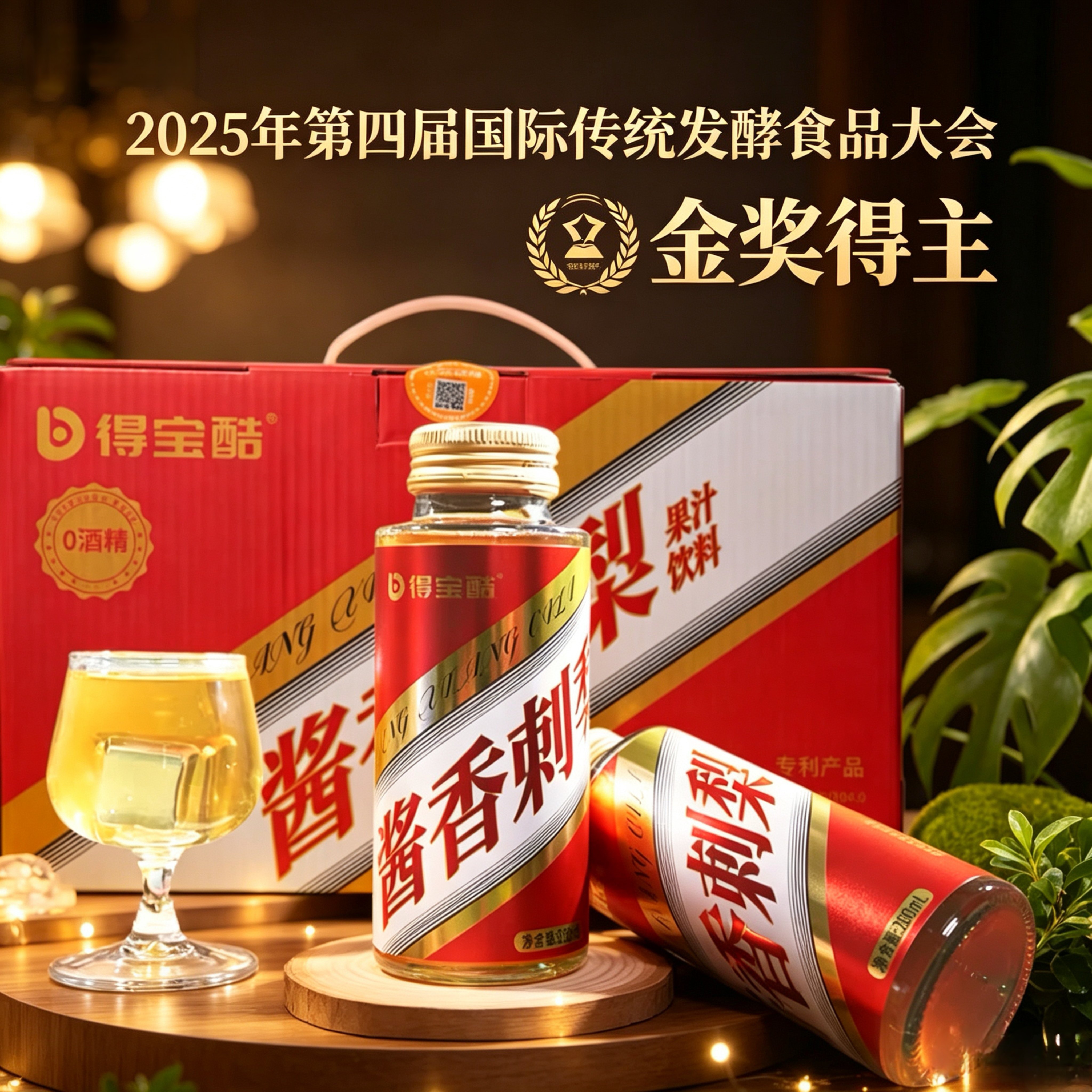 贵州山野酱香刺梨贵州特产送礼饮料12瓶发酵金奖