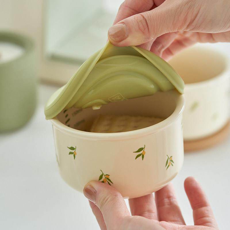 肆月水果碗带盖子陶瓷碗儿童上班族外带高颜值家用保鲜碗微波炉饭,餐饮具,碗,淘宝优惠券,粉丝福利购,淘宝优惠卷