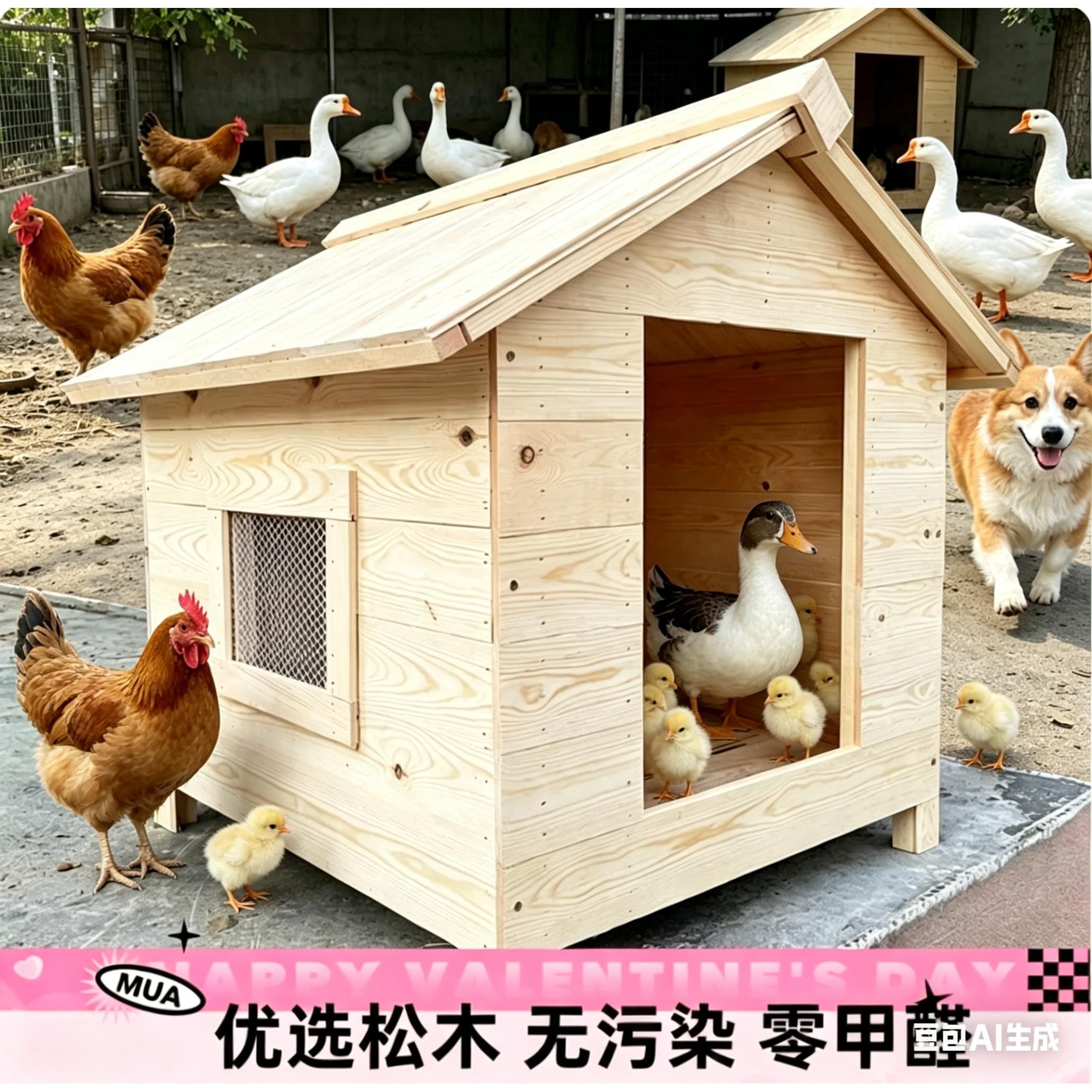 鸡小型犬大中鸽子笼景区度假鸭笼下蛋室外养鸡专用笼折叠屋床家禽