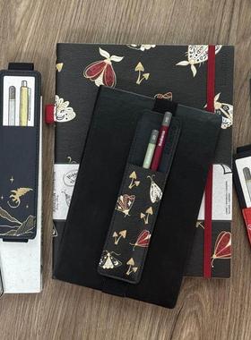 便携式读书笔袋特别版英国IF文创Bookaroo文艺风创意绑带皮质手帐