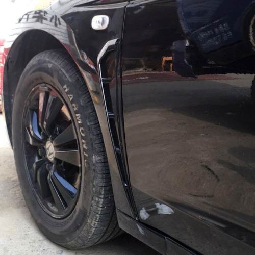 汽车改装叶子板通用彷真鲨鱼腮出风口侧风口车身装饰无失真安装贴