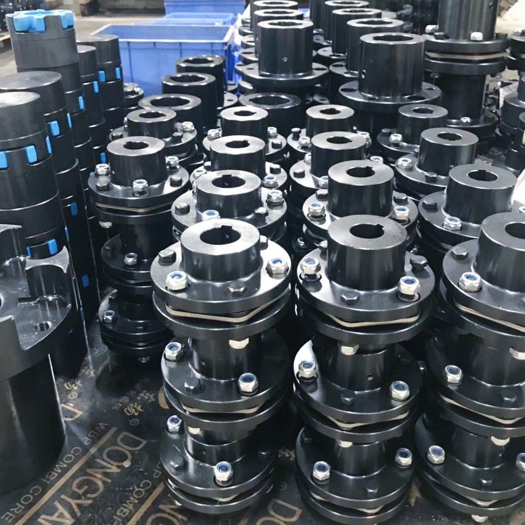 工厂直销膜片式联轴器45钢弹性单双膜片连轴器