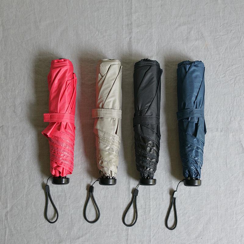 朴房 出口日本110G全遮光超轻抗UV伞防晒伞晴雨伞小巧UPF50+