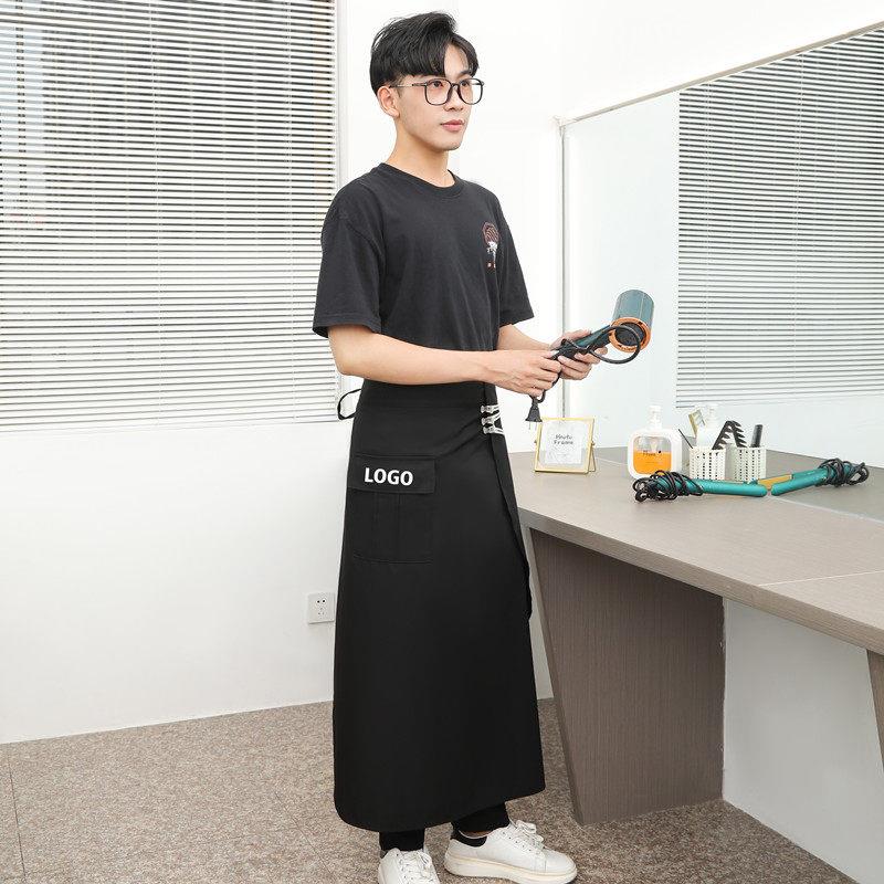 理发美发发型师造型师半身防水围裙烫染师工作服定制不沾发印字