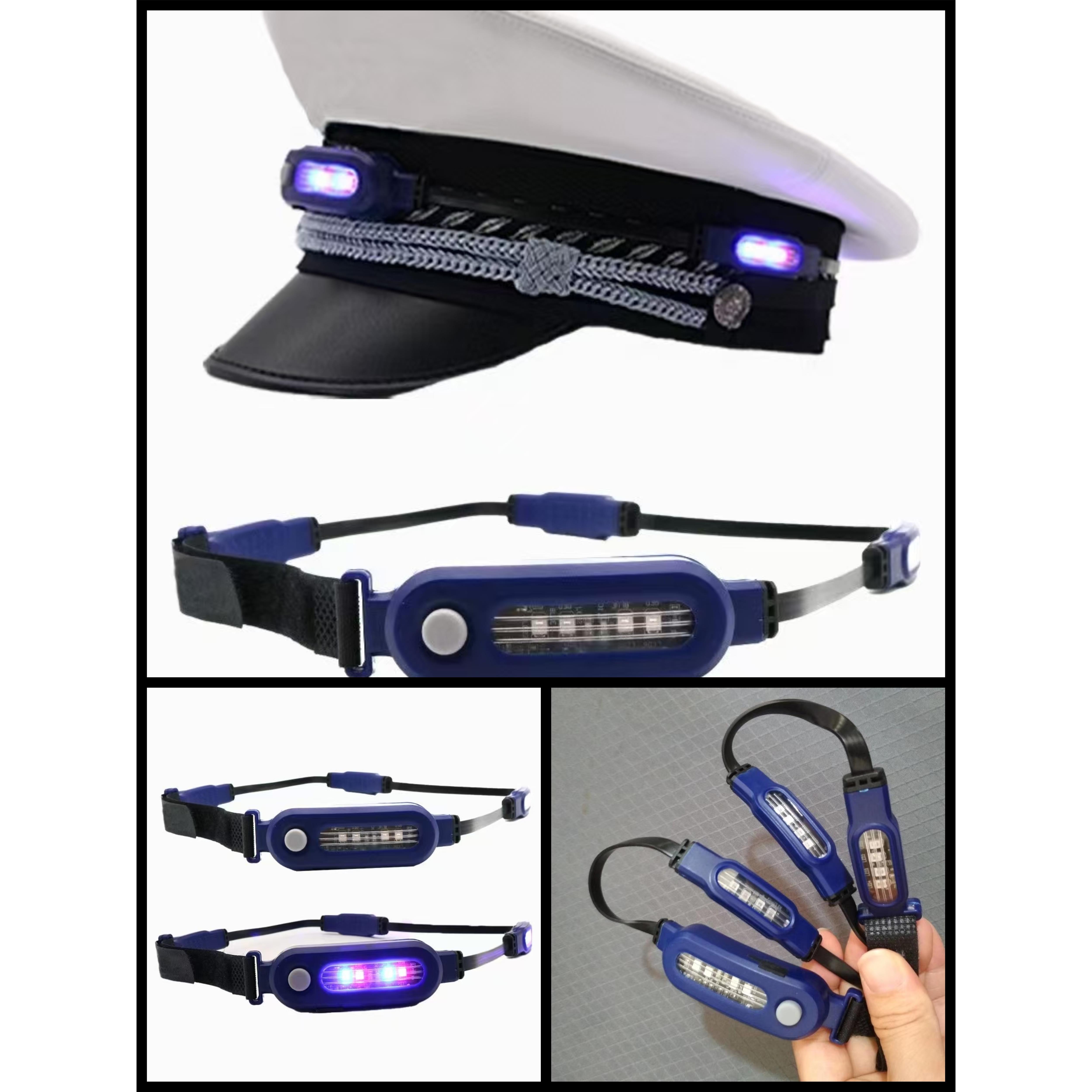 交通红蓝闪烁旋转卫生安全360度值班警示灯