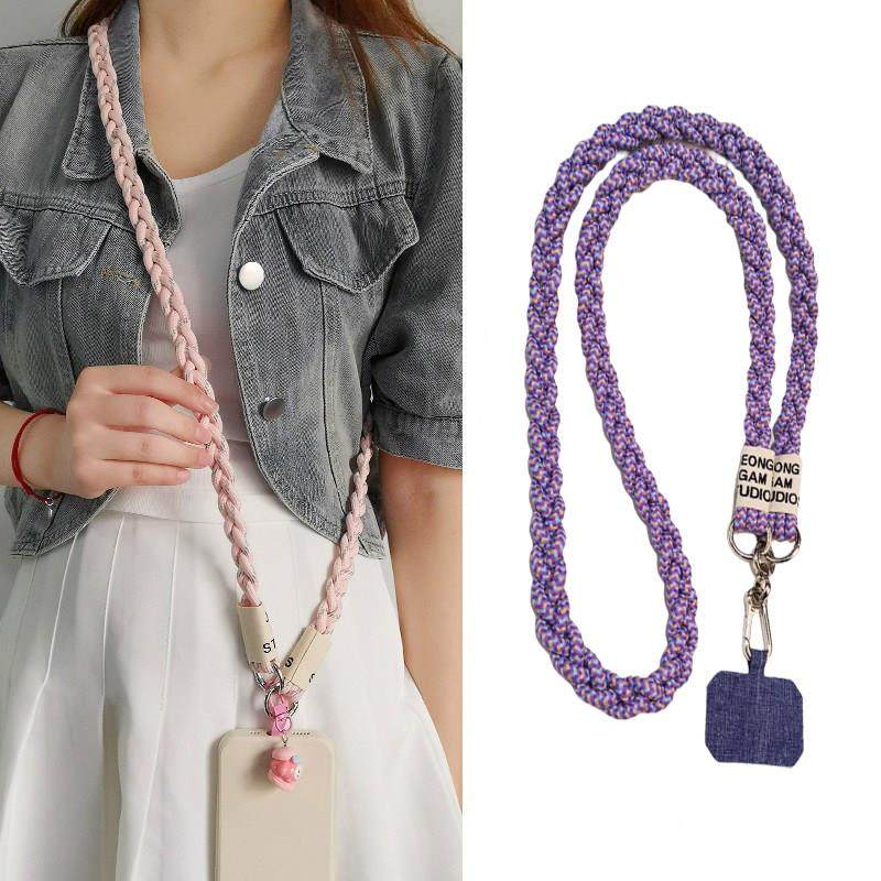 手机挂绳长款斜挎可背男女户外登山带子小蜜蜂扩音器挂链通用结实