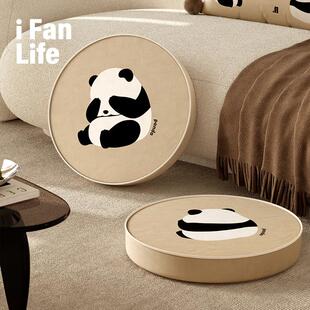 熊猫蒲团坐垫屁垫家用地上懒人榻榻米阳台飘窗台椅垫可拆洗不塌陷