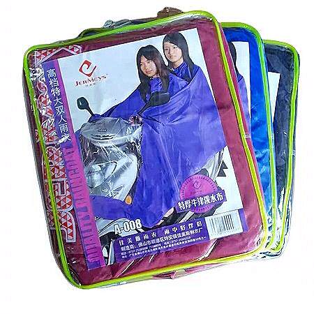 高档特大双人佳美斯雨衣加厚牛津布机车雨衣双人雨衣
