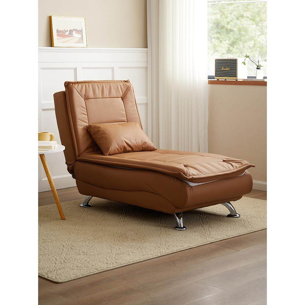 躺椅懒人沙发可躺可睡贵妃椅电动美人榻老人专用单人皮卧室折叠床