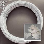 手工铁丝diy大型纸艺花造型铁丝纱花真丝花塑形胶包铁丝