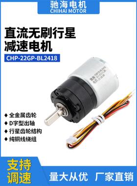 厂家直销22GP-BL2418直流无刷行星齿轮减速步进电机马达大扭力12V