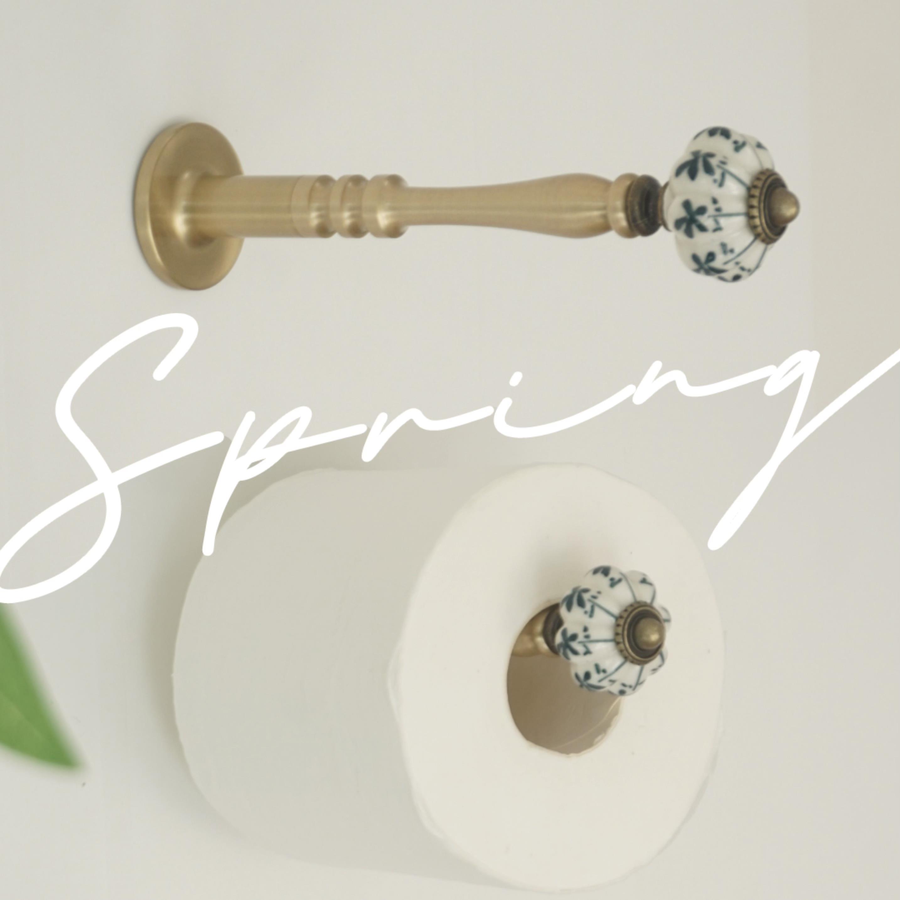 免打孔卫生间卷纸架实木黄铜壁挂纸巾架厕所手纸架民宿复古厕纸架