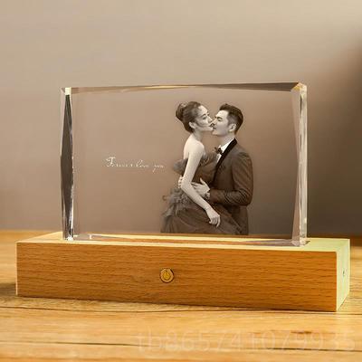 正品婚结周年退伍纪念礼物手水晶琉璃锤子玻璃画定日制生礼物工相