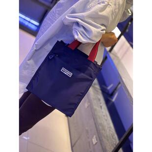 日系风手提包饭盒袋大容量上班通勤便当包学生简约手拎带饭午餐包