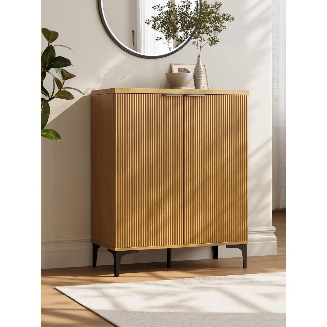 意式实木餐边柜创意收纳柜多层鞋柜家用入户玄关柜客厅靠墙储物柜